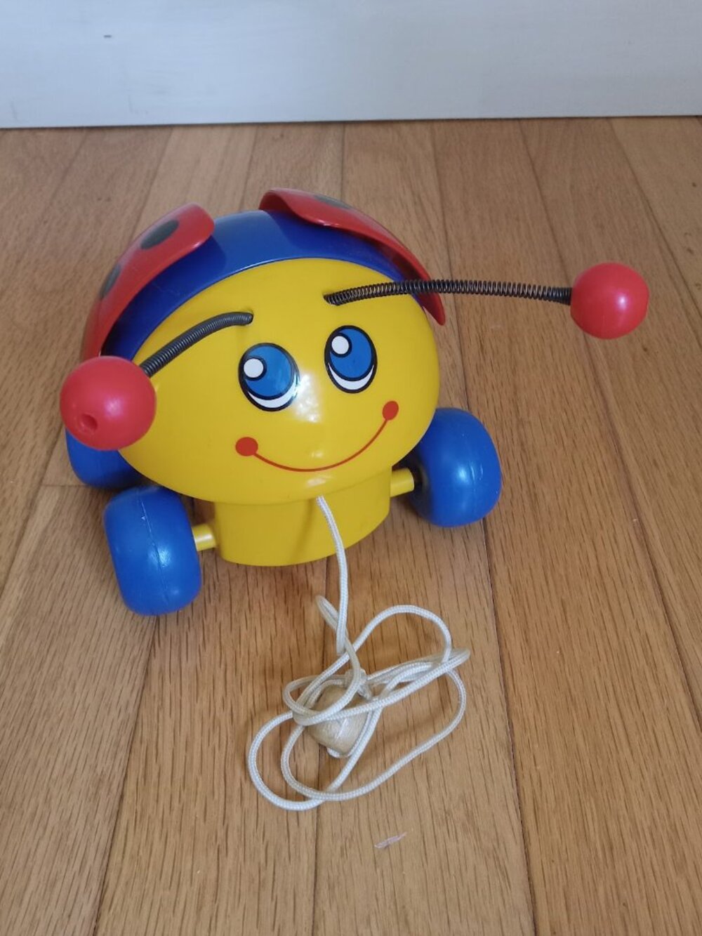 Vintage Ladybug Pull Toy by Fisher-Price (1982)